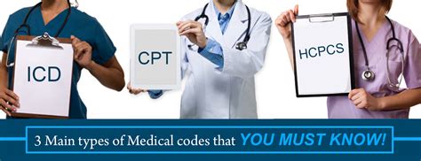 main types  medical code     coding materials medium
