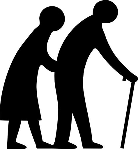 helping people clip art old people clip art silhouettes pinterest