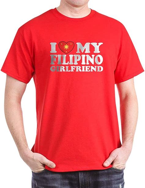 cafepress t shirt i love my filipino girlfriend baumwolle schwarz
