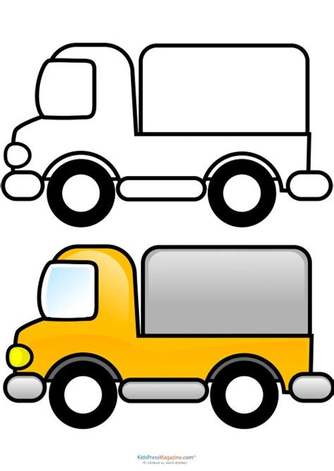 pin  vehicles coloring pages
