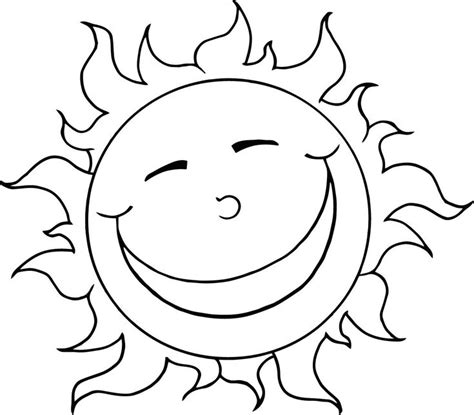 sun rays coloring page coloring pages