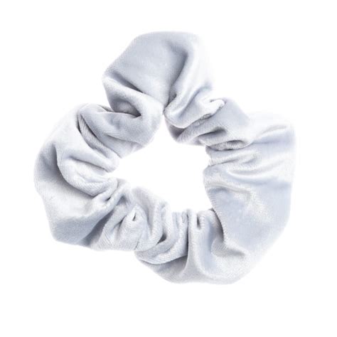 velvet scrunchie cool blue dark department