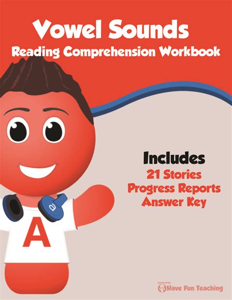 vowel sounds reading comprehension workbook