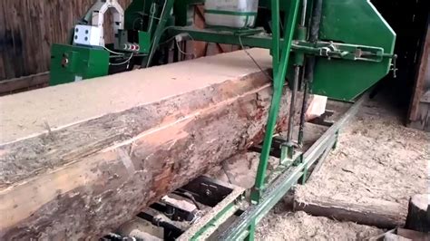 Cutting Big Logs With The Homemade Sawmill Youtube