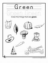Green Color Worksheet Worksheets Preschool Colors Preschoolers Kindergarten Learning Activities Coloring Kids Jr Clipart Classroom Daily Things Activity Colour Woojr sketch template