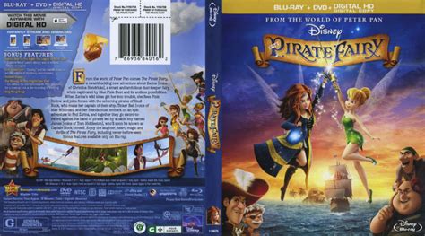 Pirate Fairy Tinker Bell Blu Ray Cover And Label 2014 R1