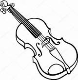 Colorare Violino Disegni Bambini Vettoriali Impressionante Violin Fumetto Strumento sketch template