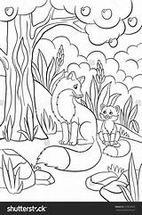 Coloring Pages Fox Baby Animals Babies Kids Printable Their Getcolorings Stunning sketch template
