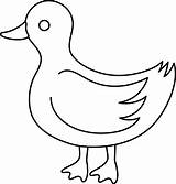 Duck Outline Clipart Clip sketch template