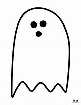 Coloring Ghost Halloween Pages Printable sketch template