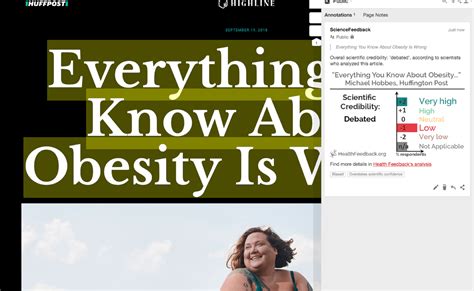scientists discuss the widely shared huffington post article “everything you know about obesity