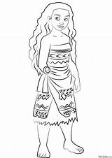 Moana sketch template