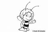 Maya Bee Coloring Cartoons Pages sketch template