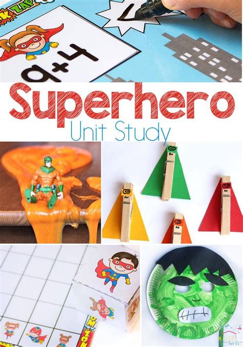 create  amazing superhero unit study   kids math science