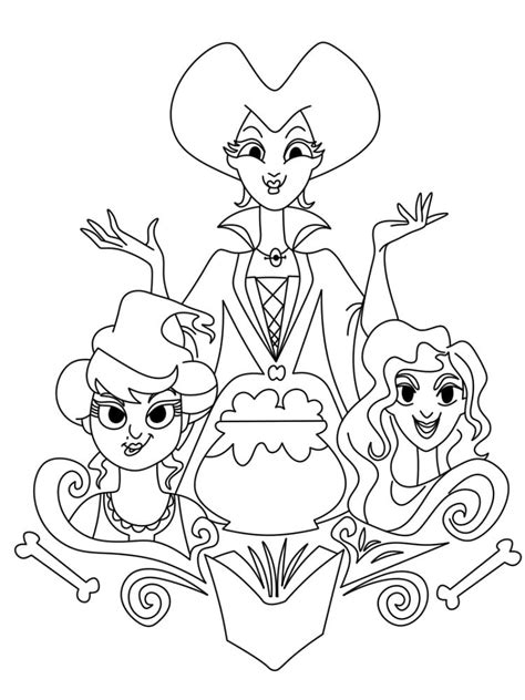 chibi winifred  hocus pocus coloring page  printable coloring