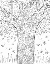 Bark Coloring Sheet Tree Detail sketch template