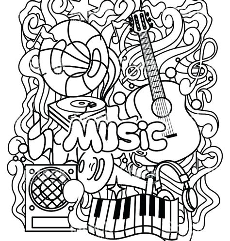 coloring pages musical  getcoloringscom  printable colorings