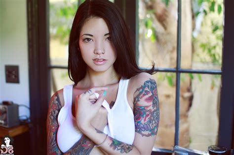 suicide girls tattoo nose rings myca suicide wallpapers hd desktop