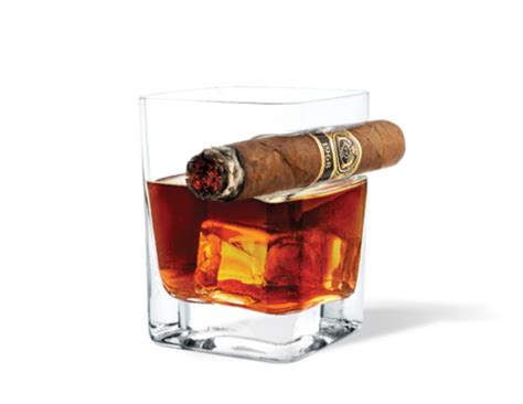 Check Out This Combination Cigar Whiskey Glass That Holds