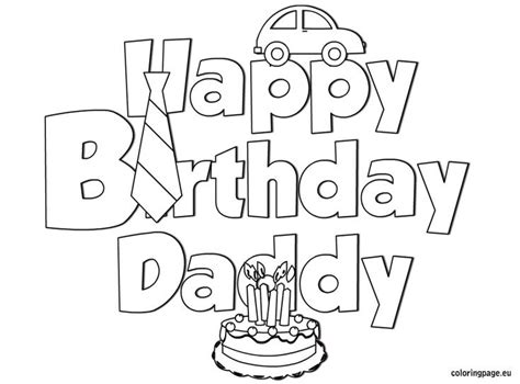 gallery  happy birthday daddy coloring pages