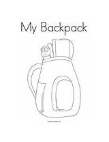 Coloring Backpack Schoolbag Change Template sketch template