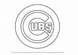 Cubs Chicago Logo Draw Drawing Coloring Pages Mlb Step Template Sketch Baseball Tutorials Sports Getdrawings Learn sketch template