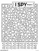 Spy Trouve Cherche Formes Preschool Papertraildesign Printables sketch template