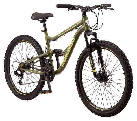 mongoose bash suspension mountain bike  speeds   wheels green walmartcom