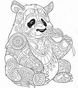 Coloring Pages Panda Printable sketch template