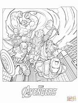 Coloring Avengers Marvel Pages Superheroes Print sketch template