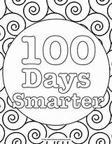 100 Days School Coloring Pages Activities Printables Smarter Sheet Merry Mrs sketch template