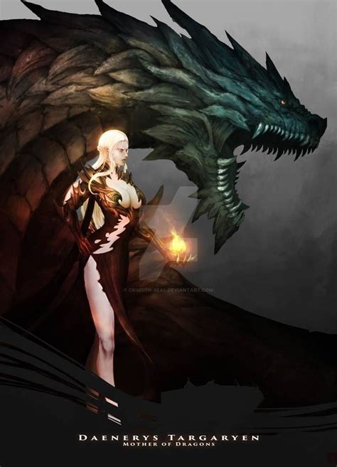 Daenerys Targaryen Mother Of Dragons By Crimson Seal On Deviantart
