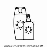 Protetor Sunscreen Ultracoloringpages sketch template