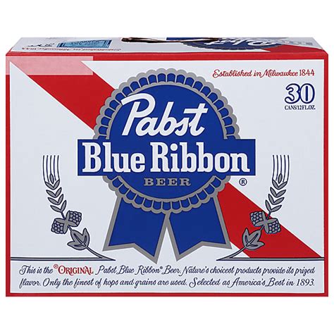 pabst blue ribbon beer  pack  oz cans beer riesbeck
