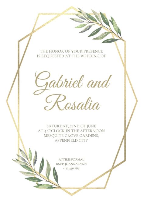 wedding invitation templates to customize for free canva