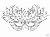 Mardi Gras Mask Venetian Masks sketch template