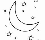 Moon Coloring Crescent Stars Printable Pages Sun Phases Drawing Star Color Shooting Shape Kids Getcolorings Phase Getdrawings Print Colorings Sheets sketch template