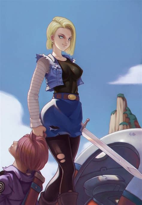 Android 18 Does Not Mess Around Manga And Anime Pinterest Dragon