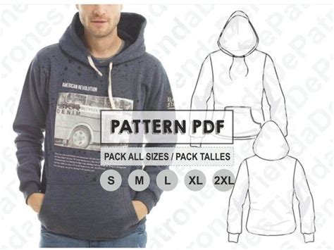sewing pattern model basic hoodie  menthe purchase includes   filewith  patterns