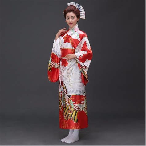 Buy Hot Sell Red Japanese National Women Kimono Yukata