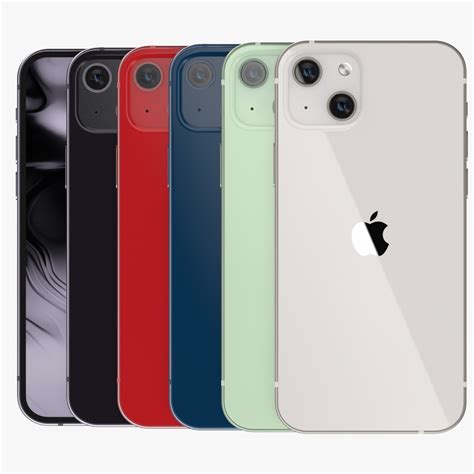 apple iphone   colors model turbosquid