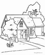 Coloring Pages House Colouring Mansions Color Print Popular sketch template