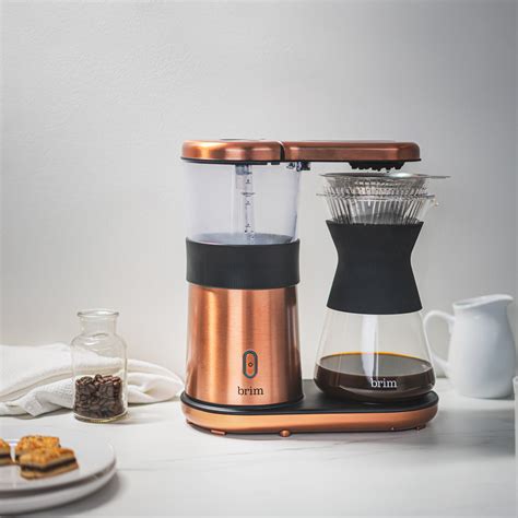 cup pour  coffee maker satin copper brim