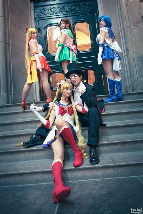 sailor moon group pose 2 by ryoky28 on deviantart