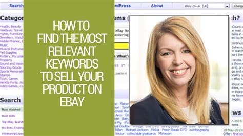 ebay selling tips   find   relevant keywords  sell