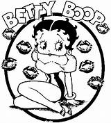 Betty Boop Coloring Pages Kissing Color Printable Kids Children Desicomments Adult Funny Coloriages Kiss Stress Cartoon Entries Justcolor sketch template