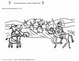 Quijote Mancha Molinos Seleccionar Actividades Imprimir Sancho Panza sketch template