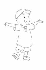 Caillou Coloring Pages Print Waiting Painted Printable Supercoloring Color Halloween Drawing Template sketch template
