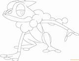 Frogadier Pokemon Pages Coloring Online Print Color Coloringpagesonly sketch template