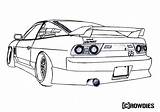 Car Drawing Cars Drawings Cool Jdm Japanese Outline Supra Zeichnung Sketch Furious Fast Coloring Nissan Pages 180sx Drift Toyota Impala sketch template